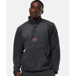 New Nike Mens Swoosh Air Polar Fleece Half Zip Top Grey