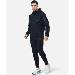Clearance Nike Mens Tech Fleece Full Zip Hoodie Black