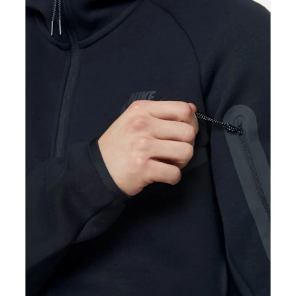 Clearance Nike Mens Tech Fleece Full Zip Hoodie Black