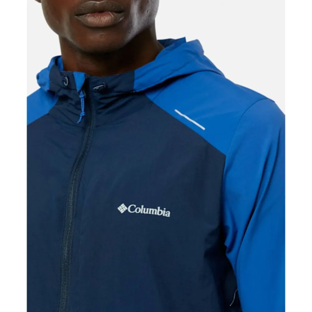 Outlet Columbia Mens Tech Nylon Hoodie Navy