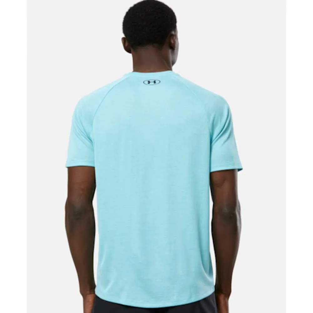 Outlet Under Armour Mens Tech Textured T-Shirt Blue