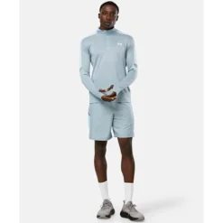 Best Under Armour Mens Tech Utility Half Zip Top Grey