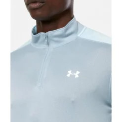 Best Under Armour Mens Tech Utility Half Zip Top Grey