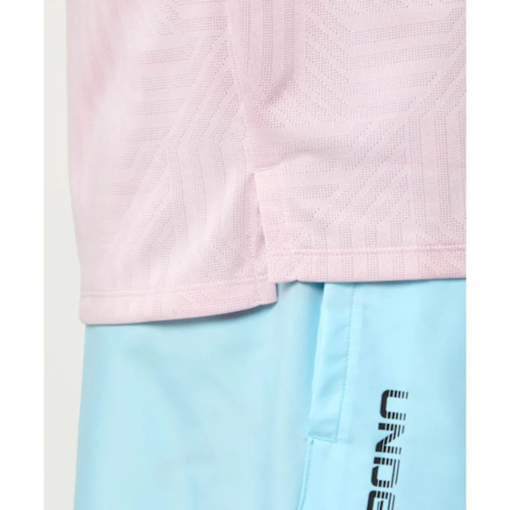 Clearance Under Armour Mens Tech Vent Geotessa T-Shirt Pink