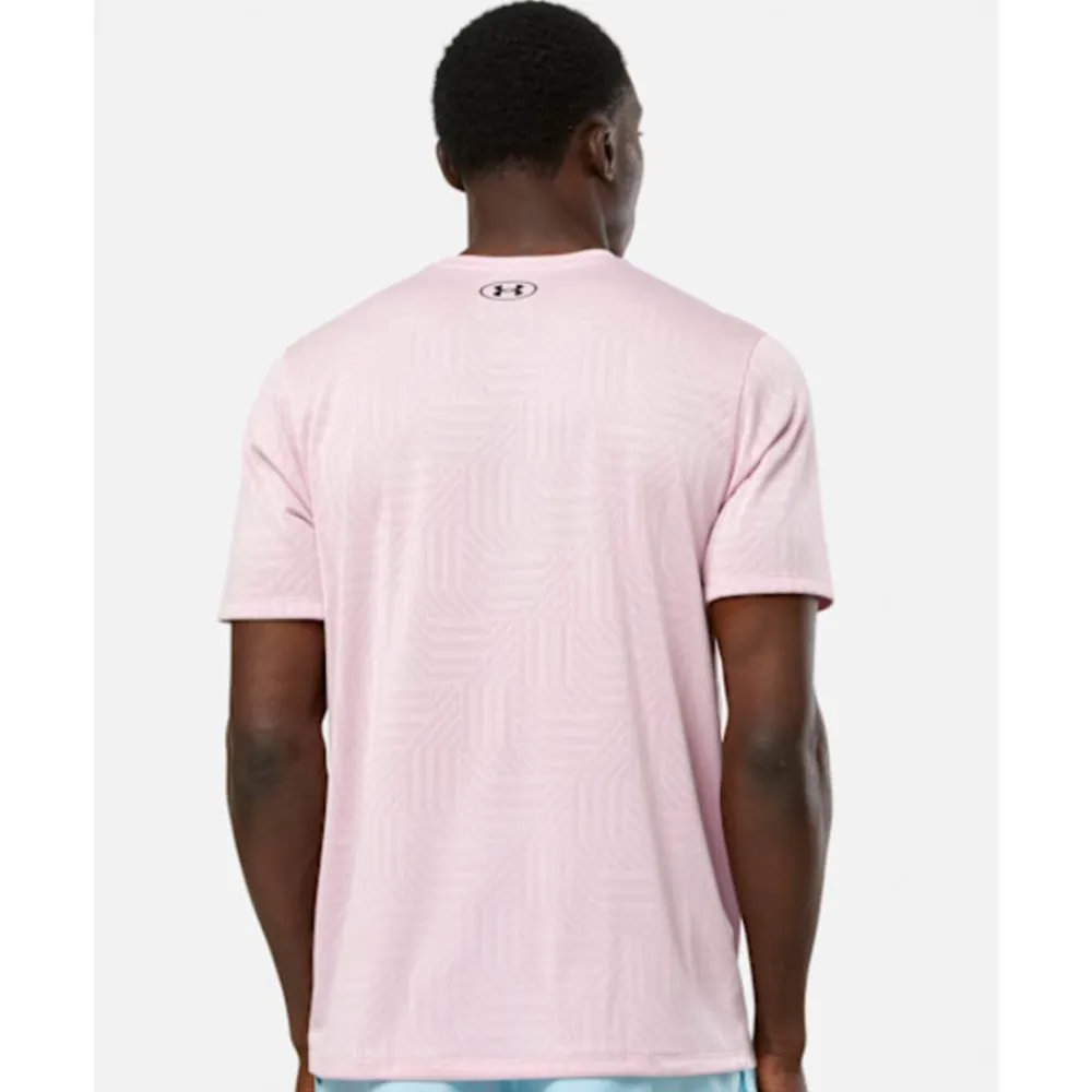 Clearance Under Armour Mens Tech Vent Geotessa T-Shirt Pink