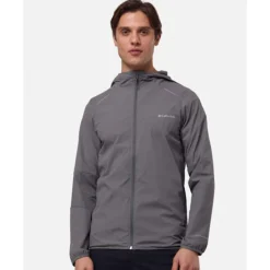 Hot Columbia Mens Tech Wind Full Zip Hoodie Grey
