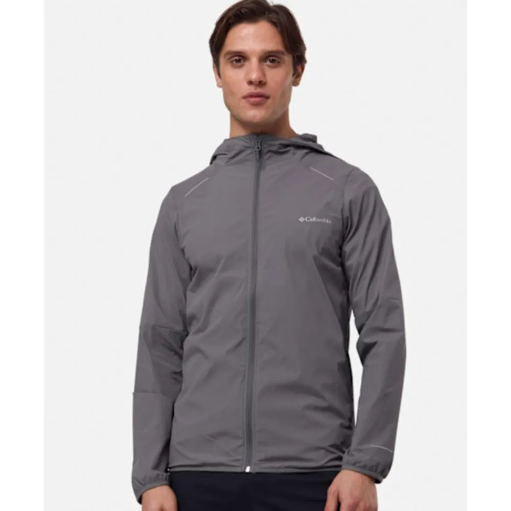 Hot Columbia Mens Tech Wind Full Zip Hoodie Grey