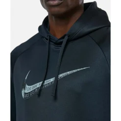 Clearance Nike Mens Therma Fleece Graphic Hoodie Black