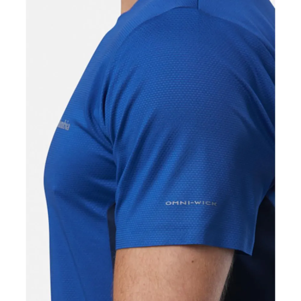 Fashion Columbia Mens Three Pitch T-Shirt Blue
