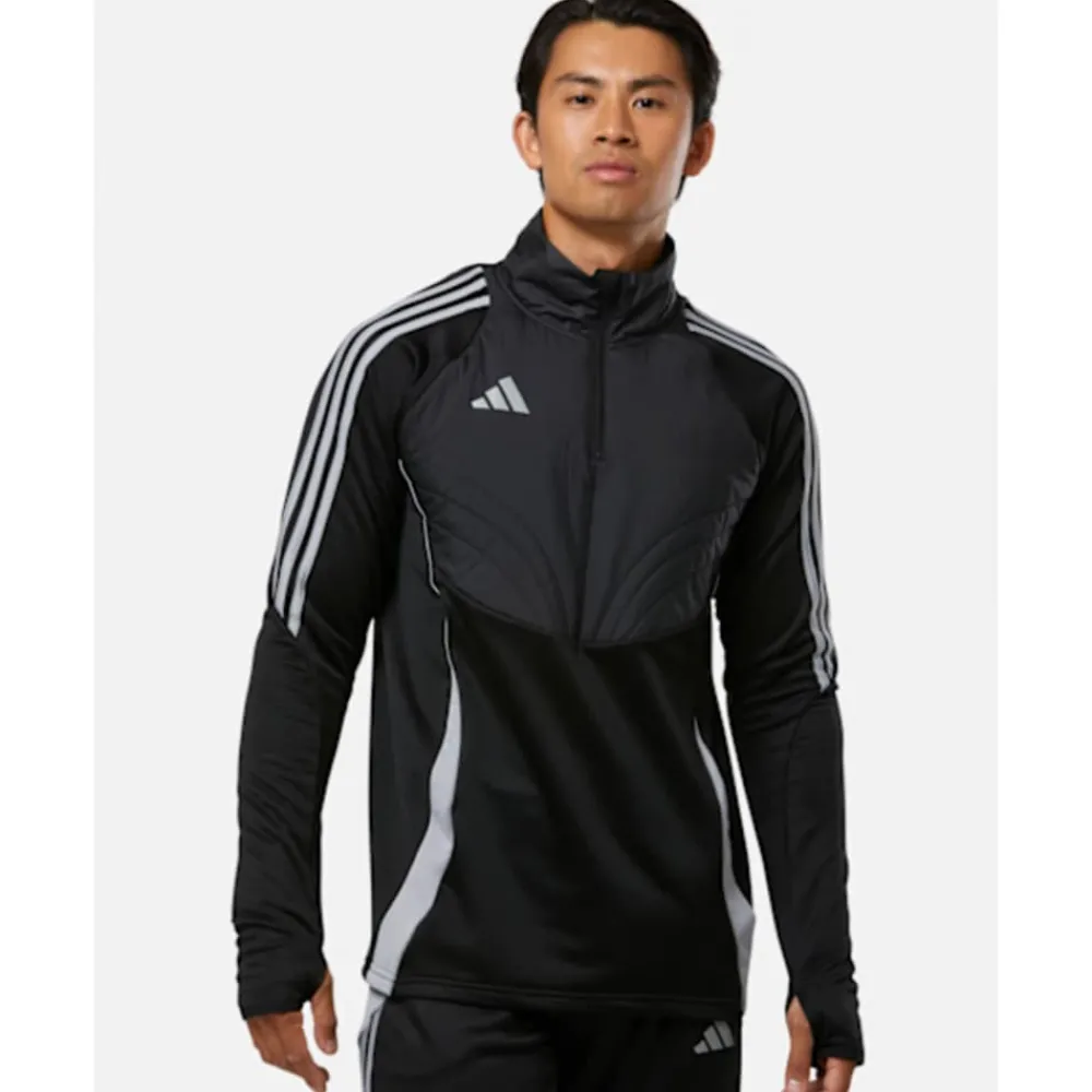 Discount adidas Mens Tiro24 Half Zip Top Black