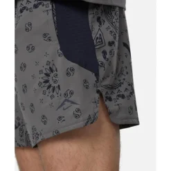 Online Nike Mens Trail Printed 6 Inch Short Grey