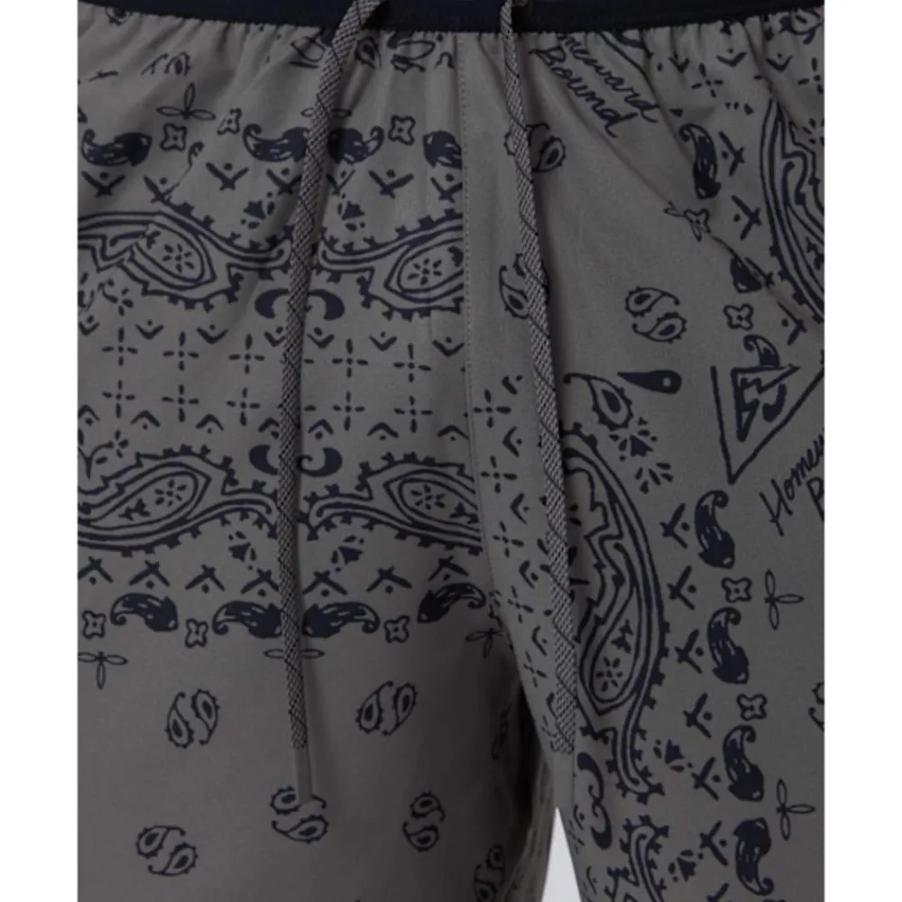 Online Nike Mens Trail Printed 6 Inch Short Grey