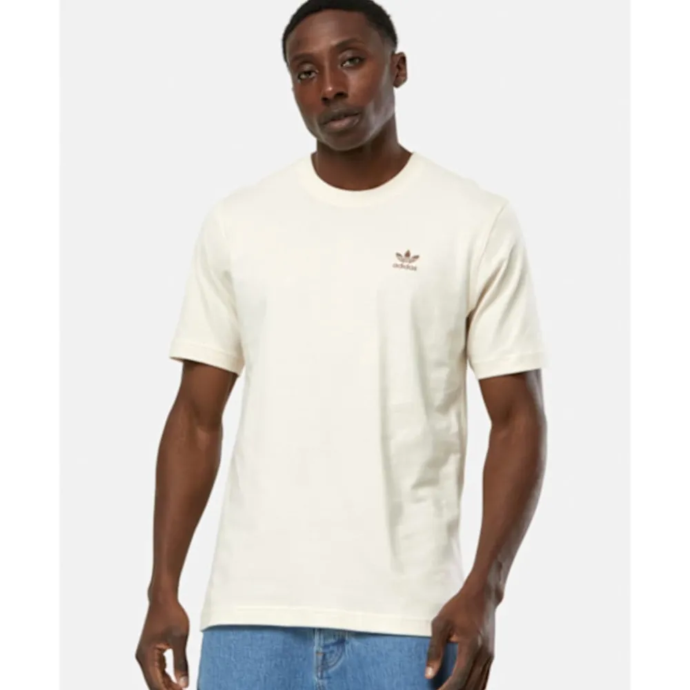 Hot adidas Originals Mens Trefoil Essentials T-Shirt Cream
