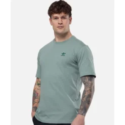 Outlet adidas Originals Mens Trefoil Essentials T-Shirt Green