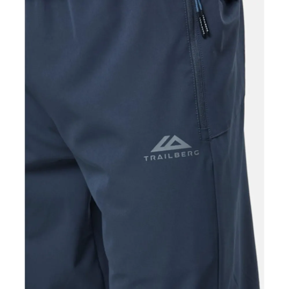 New Trailberg Mens Tricolour Woven Pant Blue