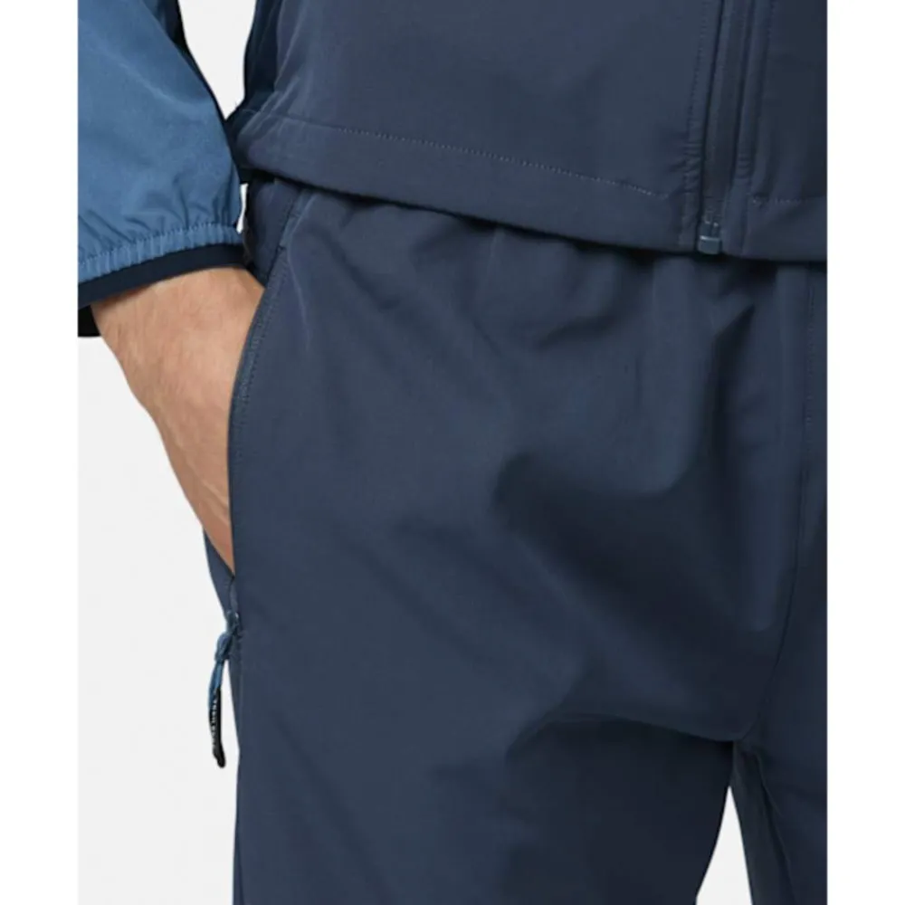 New Trailberg Mens Tricolour Woven Pant Blue