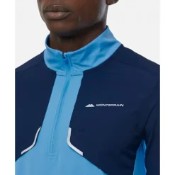 Online Monterrain Mens Vent Half Zip Blue