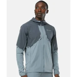 Sale Monterrain Mens Vent Woven Running Full Zip Jacket Grey