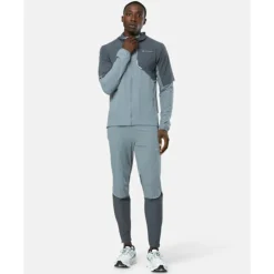 Sale Monterrain Mens Vent Woven Running Full Zip Jacket Grey
