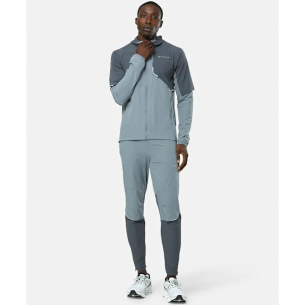 Sale Monterrain Mens Vent Woven Running Full Zip Jacket Grey