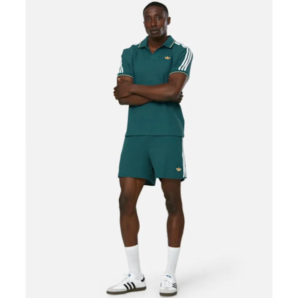Outlet adidas Originals Mens Waffle Polo T-Shirt Green