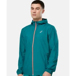Sale Asics Mens Woven Run Jacket Green