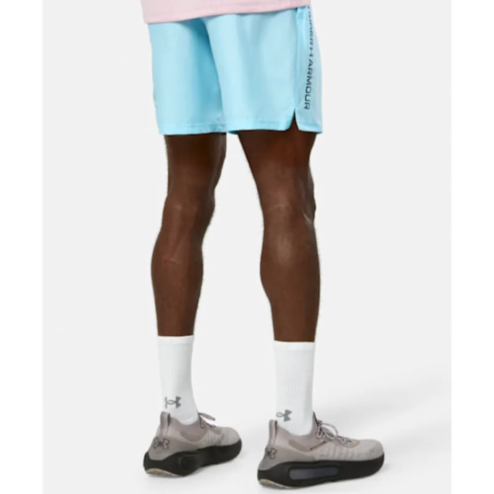 Fashion Under Armour Mens Woven Woodmark Short Blue