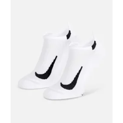 Hot Nike Multiplier Running No Show Socks 2pk White