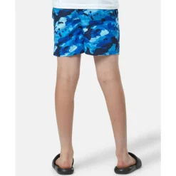 Outlet Nike Older Kids 4 Inch Volley Printed Swim Shorts Navy