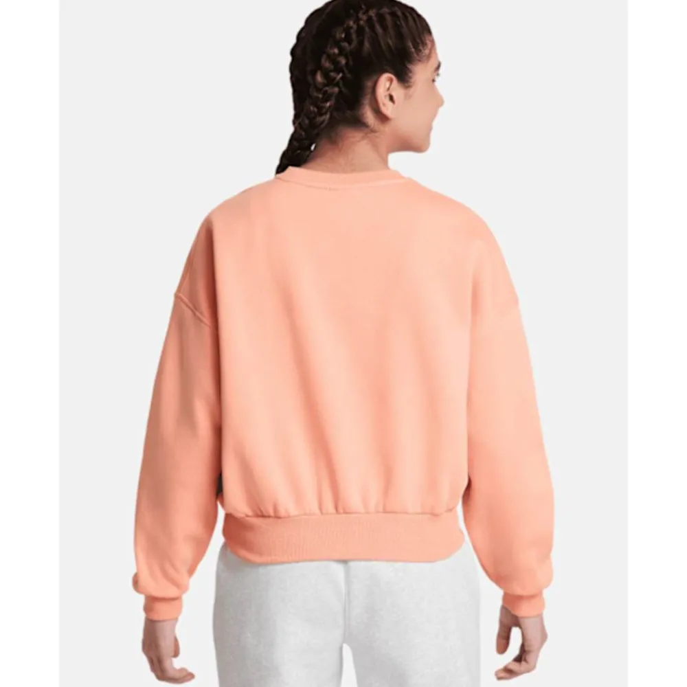 Online Nike Older Kids Boxy Crew Neck Sweatshirt Orange