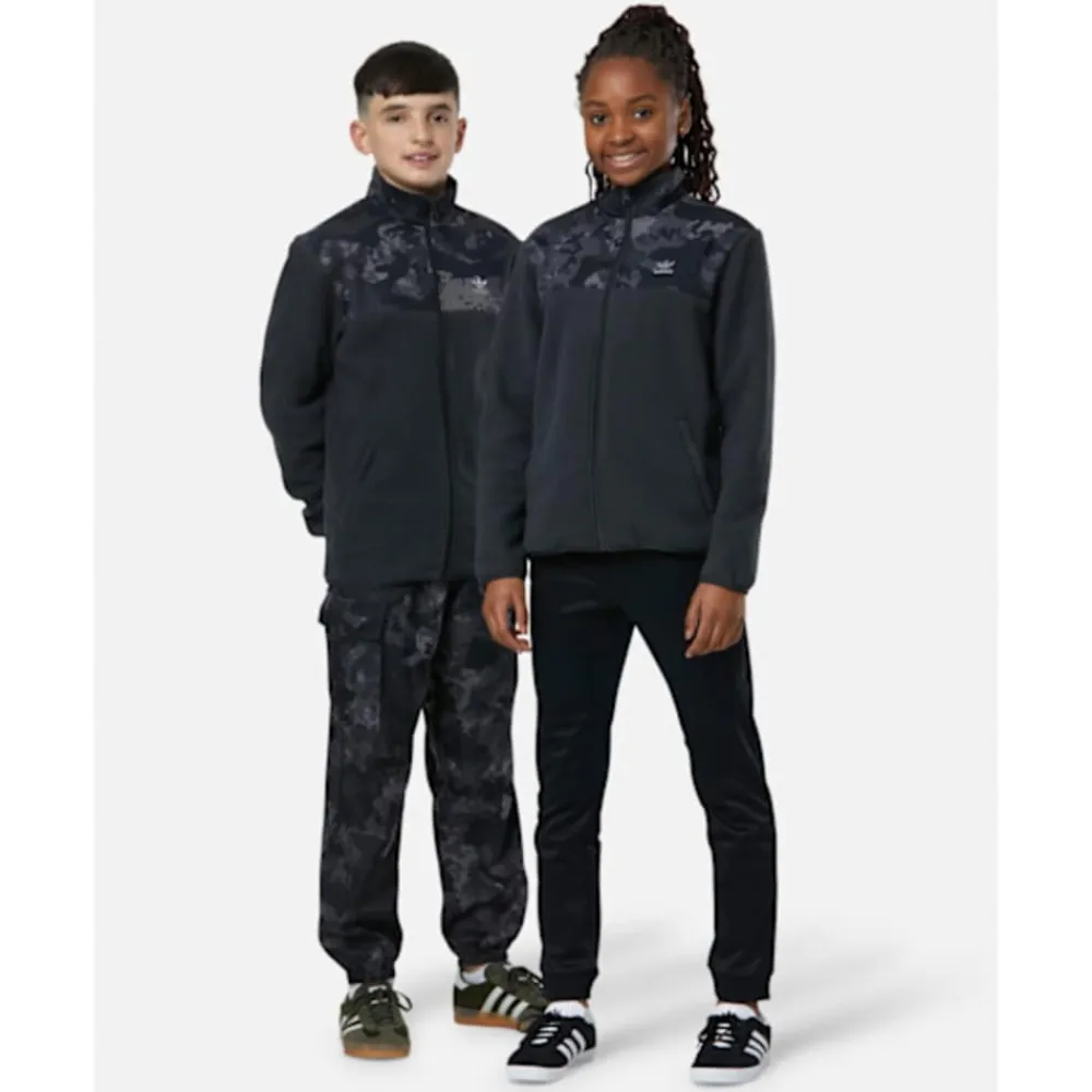 Sale adidas Originals Older Kids Camo Fleece Hoodie Grey