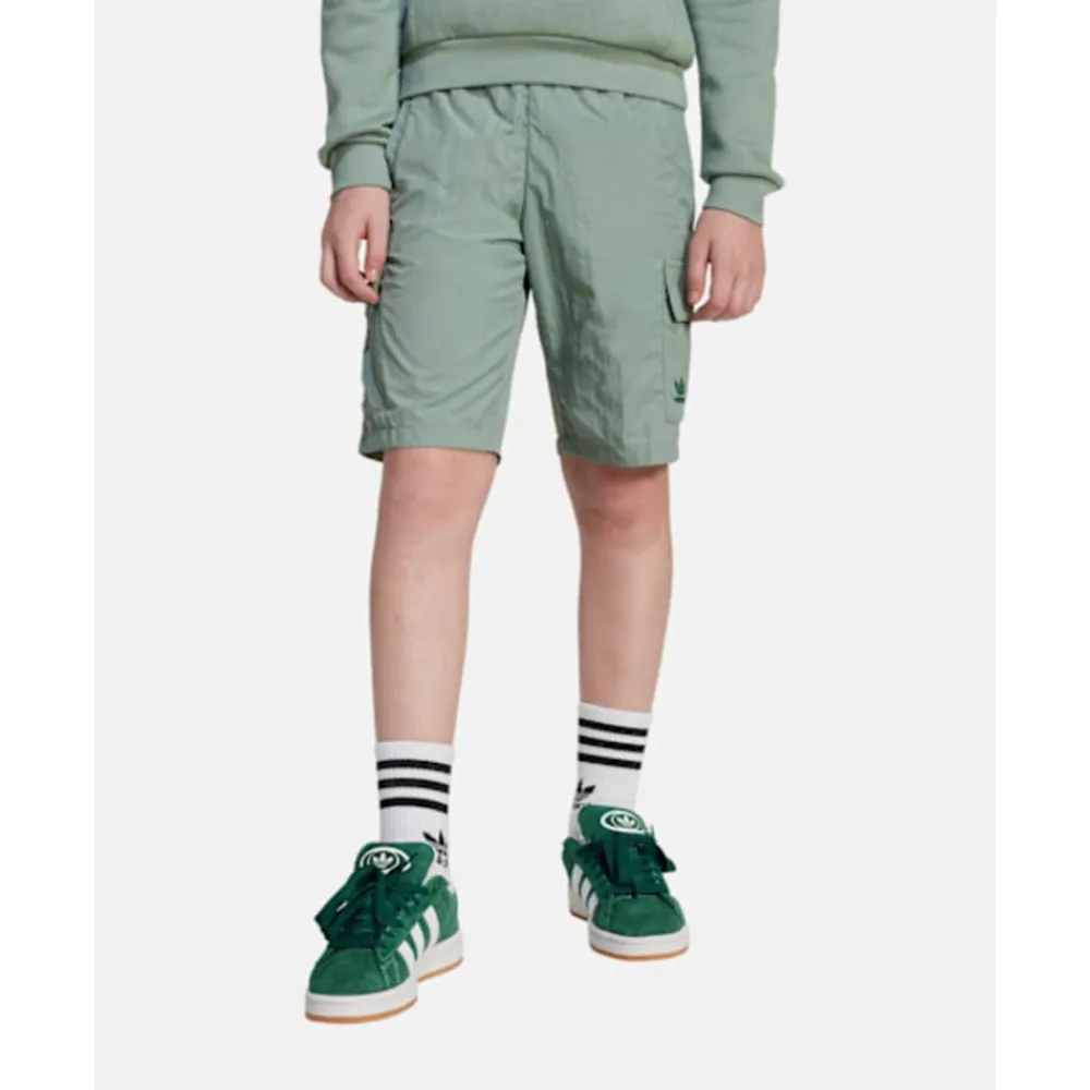 New adidas Originals Older Kids Cargo Shorts Green