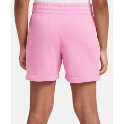 New Nike Older Kids Club Fleece 5 Inch Shorts Pink