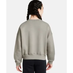 Outlet Nike Older Kids Club Fleece Crew Neck Sweatshirt Grey