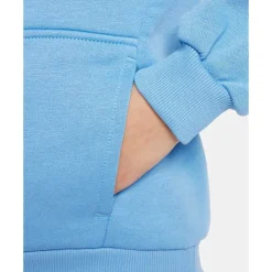 New Nike Older Kids Club Fleece Hoodie Blue