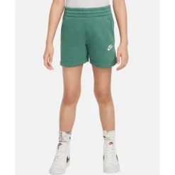 Discount Nike Older Kids Club Fleece Shorts Green