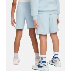 Discount Nike Older Kids Club Fleece Shorts Blue