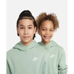 Discount Nike Older Kids Club Hoodie Green