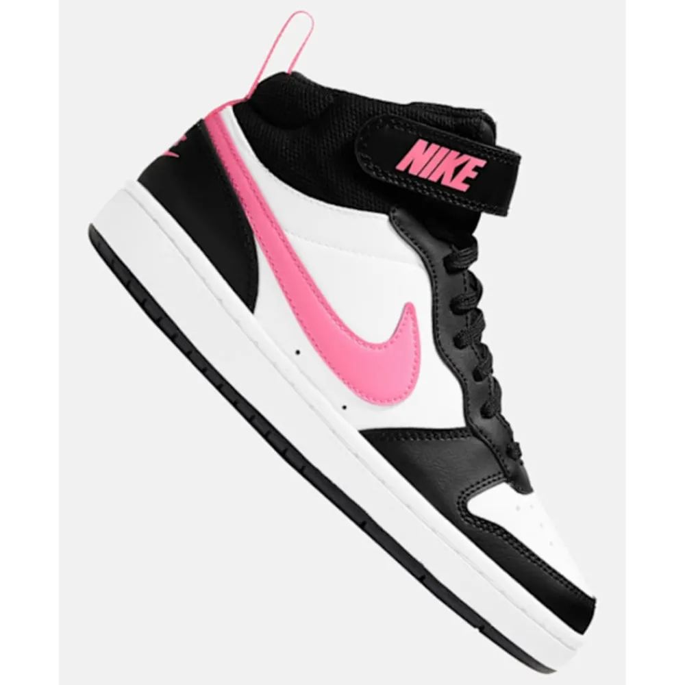 Discount Nike Older Kids Court Borough Mid 2 Black