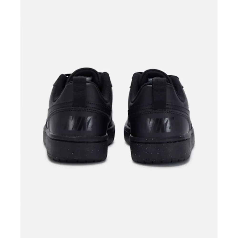 New Nike Older Kids Court Borough Low Recraft Black