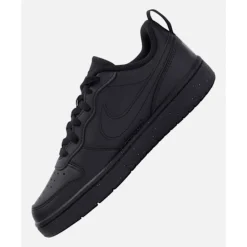 New Nike Older Kids Court Borough Low Recraft Black