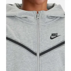 Sale Nike Older Kids Full Zip Tech Fleece Hoodie Grey