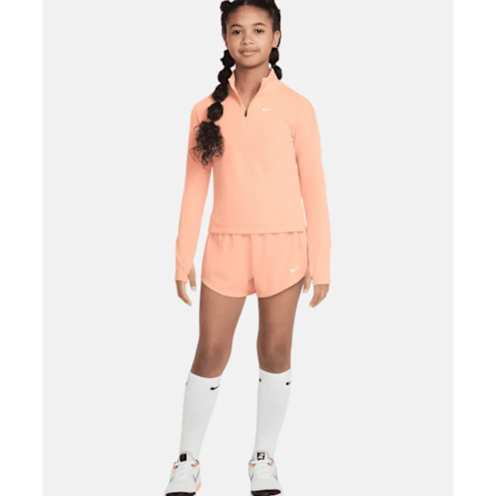 Clearance Nike Older Kids Half Zip Top Orange