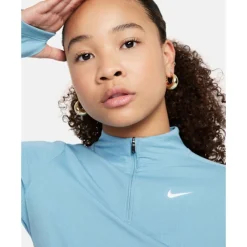 Clearance Nike Older Kids Half Zip Top Blue