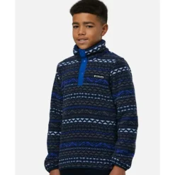 Sale Columbia Older Kids Helvetia Half Zip Top Blue