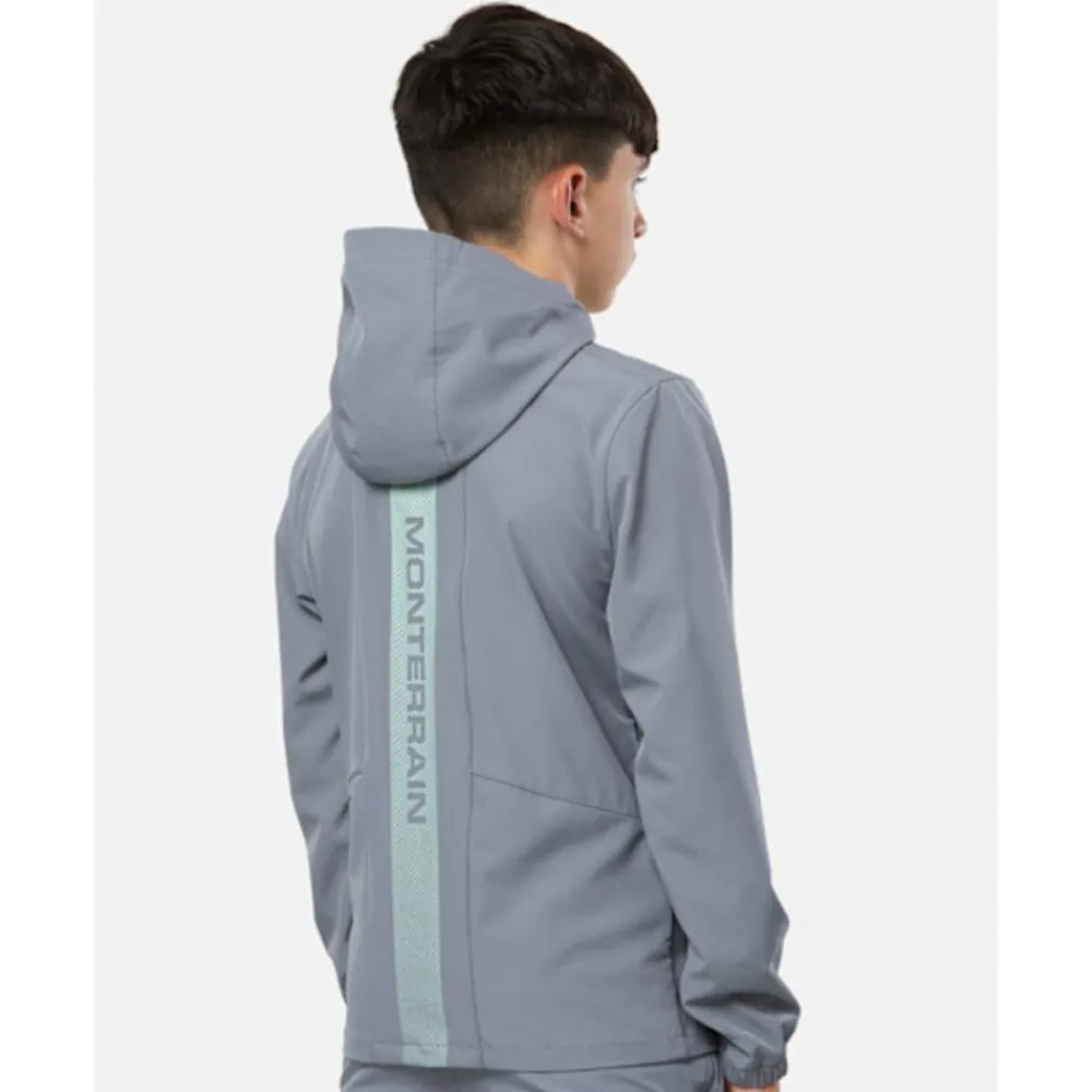Online Monterrain Older Kids Katla Woven Hoodie Grey