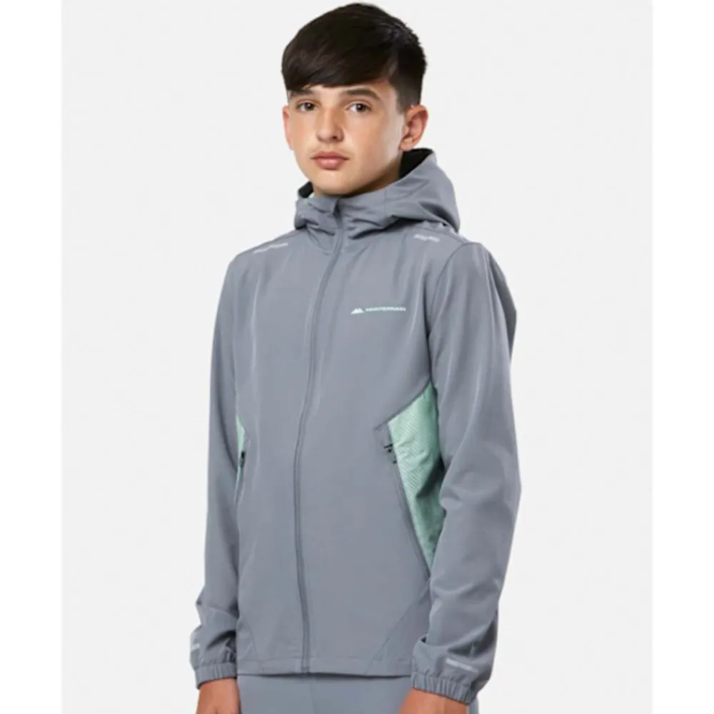 Online Monterrain Older Kids Katla Woven Hoodie Grey
