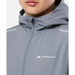 Online Monterrain Older Kids Katla Woven Hoodie Grey