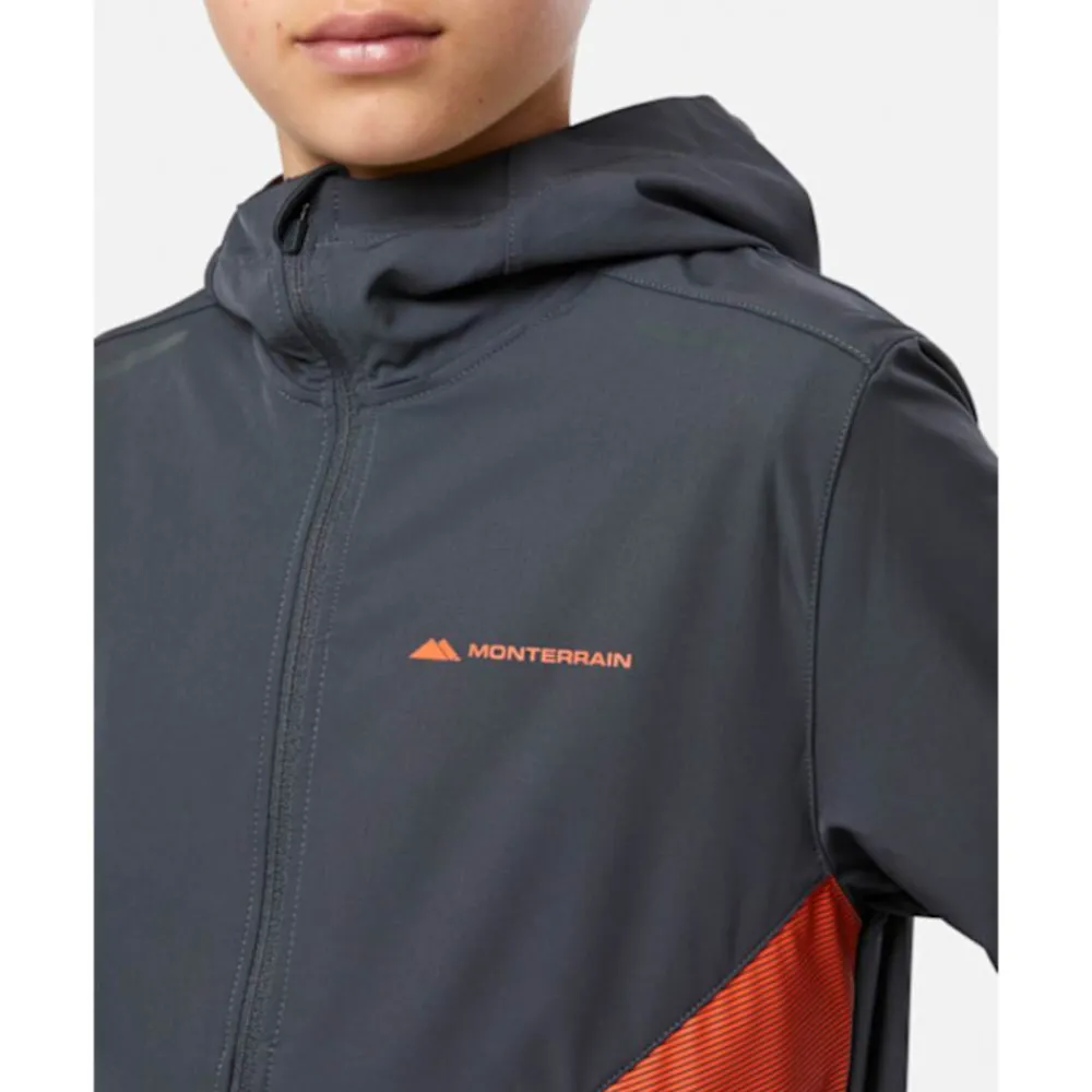 Online Monterrain Older Kids Katla Woven Hoodie Grey