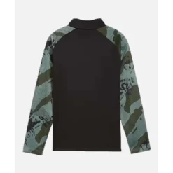 Sale Puma Older Kids Liga Camo Half Zip Top Black